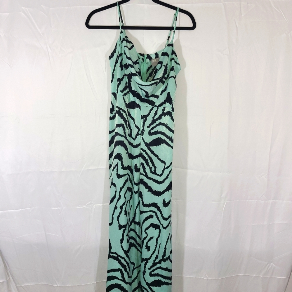 Mint zebra Asos jumpsuit, size 6 NWT